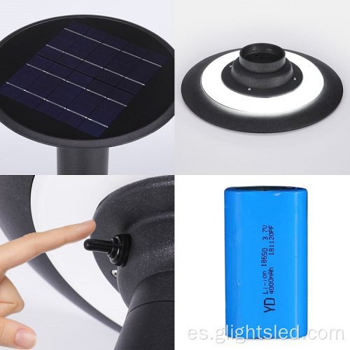 Luz de pared solar led impermeable al aire libre IP65